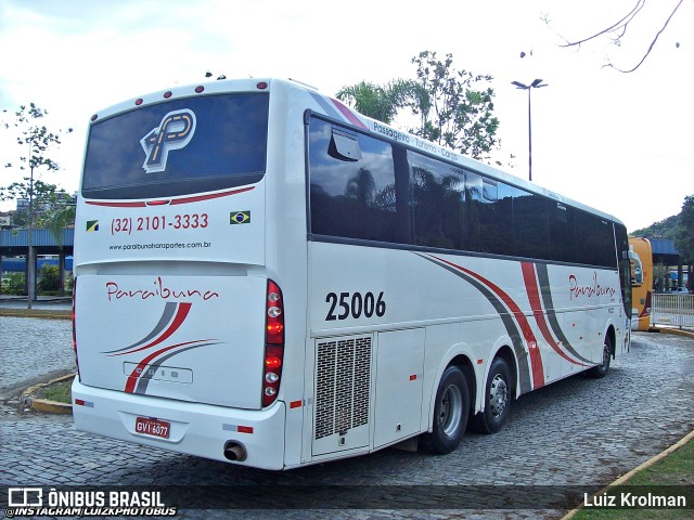 Paraibuna Transportes 25006 na cidade de Juiz de Fora, Minas Gerais, Brasil, por Luiz Krolman. ID da foto: 11769600.