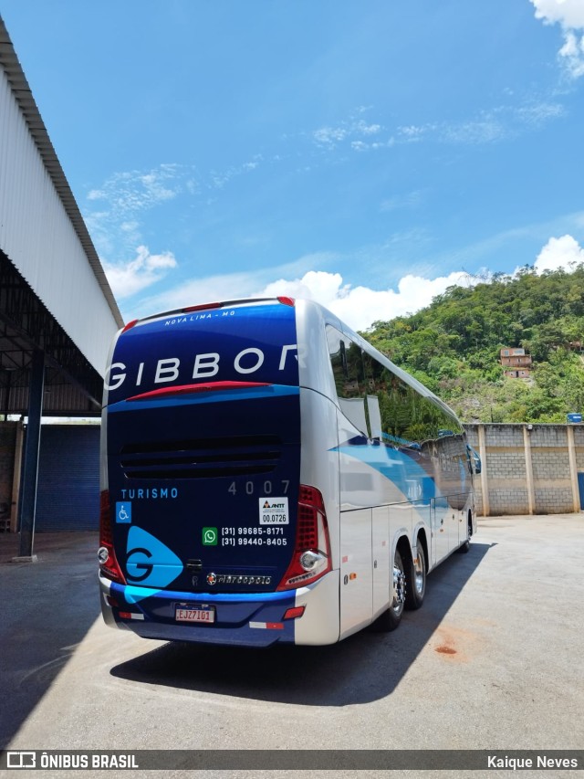 Gibbor Turismo e Fretamento 4007 na cidade de Nova Lima, Minas Gerais, Brasil, por Kaique Neves. ID da foto: 11770535.