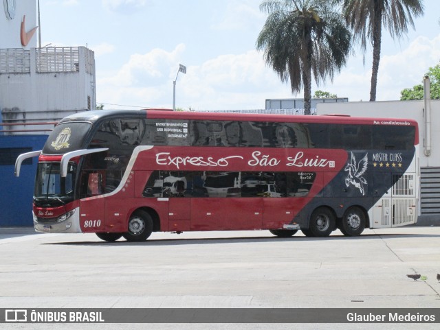 Expresso São Luiz 8010 na cidade de Goiânia, Goiás, Brasil, por Glauber Medeiros. Número da foto: #11770215.