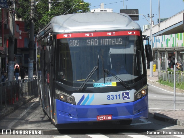 Next Mobilidade - ABC Sistema de Transporte 8311 na cidade de Santo André, São Paulo, Brasil, por Gabriel Brunhara. Número da foto: #11771386.