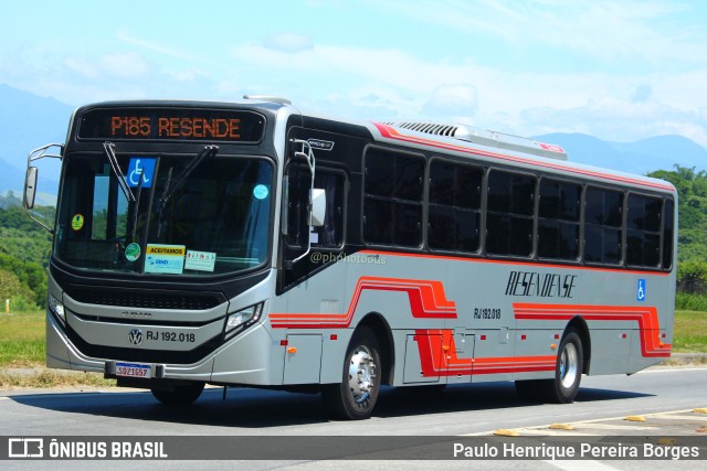 Viação Resendense RJ 192.018 na cidade de Resende, Rio de Janeiro, Brasil, por Paulo Henrique Pereira Borges. Número da foto: #11769750.
