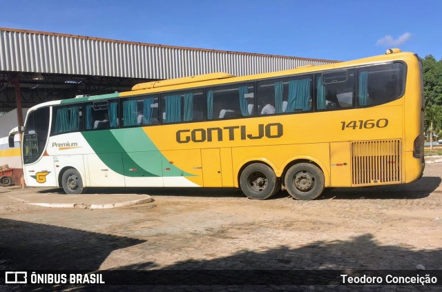 Empresa Gontijo de Transportes 14160 na cidade de Jeremoabo, Bahia, Brasil, por Teodoro Conceição. ID da foto: 11770329.