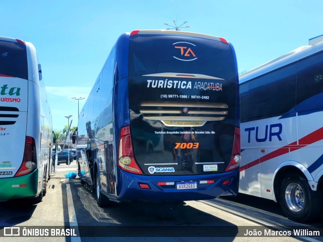 Turística Araçatuba Locadora de Veículos 7003 na cidade de Aparecida, São Paulo, Brasil, por João Marcos William. Número da foto: #11769409.