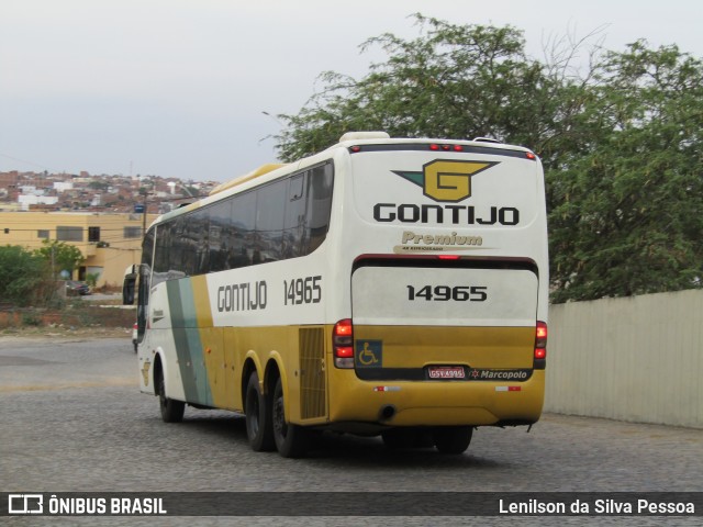 Empresa Gontijo de Transportes 14965 na cidade de Caruaru, Pernambuco, Brasil, por Lenilson da Silva Pessoa. ID da foto: 11770470.