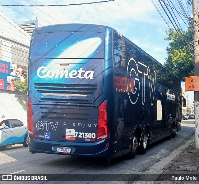 Viação Cometa 721300 na cidade de Santo André, São Paulo, Brasil, por Paulo Mota. ID da foto: 11770983.