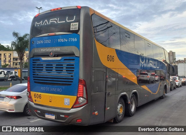 Marlu Turismo 606 na cidade de Cariacica, Espírito Santo, Brasil, por Everton Costa Goltara. Número da foto: #11771088.