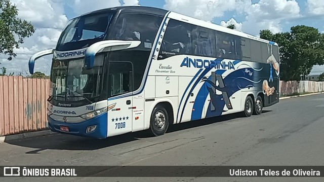 Empresa de Transportes Andorinha 7008 na cidade de Brasília, Distrito Federal, Brasil, por Udiston Teles de Oliveira. ID da foto: 11773822.