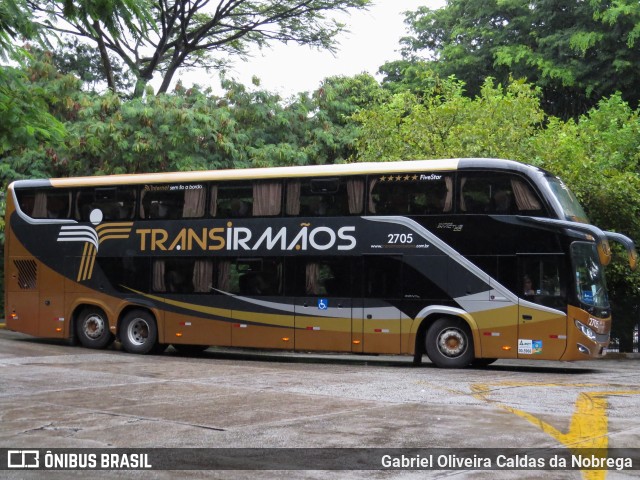 Transirmãos Turismo 2705 na cidade de São Paulo, São Paulo, Brasil, por Gabriel Oliveira Caldas da Nobrega. ID da foto: 11773382.