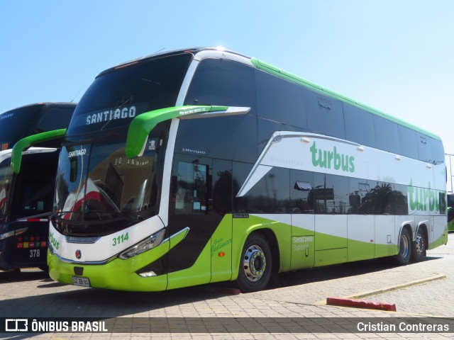 TurBus 3114 na cidade de La Serena, Elqui, Coquimbo, Chile, por Cristian Contreras. ID da foto: 11771883.