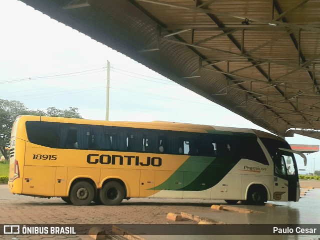 Empresa Gontijo de Transportes 18915 na cidade de Luz, Minas Gerais, Brasil, por Paulo Cesar. ID da foto: 11772063.