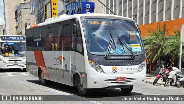 Viação Cidade do Aço RJ 174.049 na cidade de Volta Redonda, Rio de Janeiro, Brasil, por João Victor Rodrigues Rocha. ID da foto: 11772452.