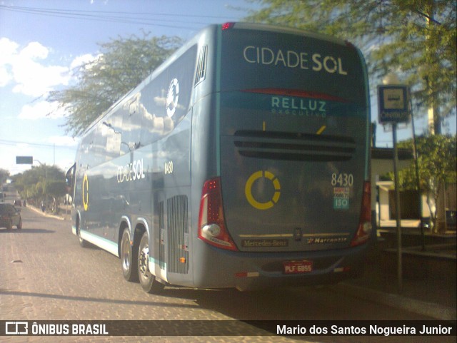 Viação Cidade Sol 8430 na cidade de Piritiba, Bahia, Brasil, por Mario dos Santos Nogueira Junior. Número da foto: #11771956.
