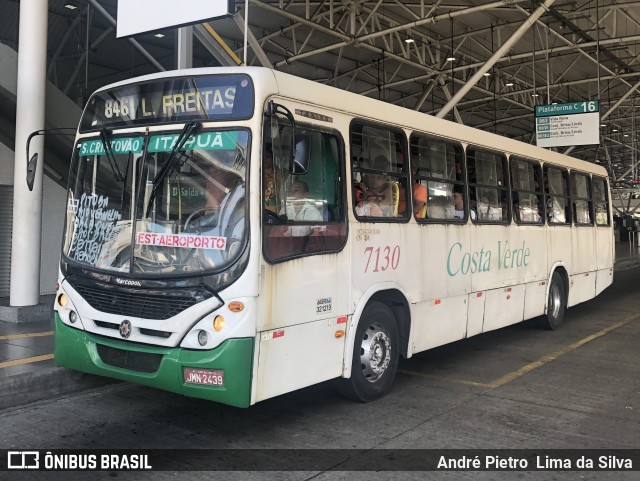 Empresa de Transportes Costa Verde 7130 na cidade de Lauro de Freitas, Bahia, Brasil, por André Pietro  Lima da Silva. Número da foto: #11771797.