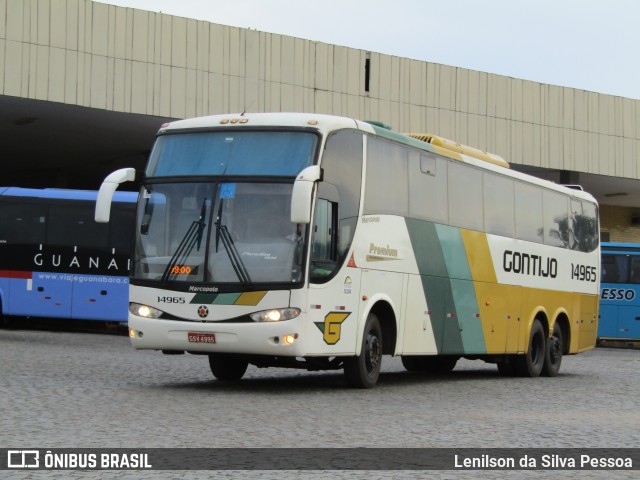 Empresa Gontijo de Transportes 14965 na cidade de Caruaru, Pernambuco, Brasil, por Lenilson da Silva Pessoa. ID da foto: 11773734.