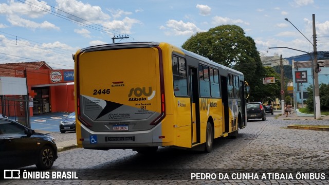 Sancetur - Sou Atibaia 2446 na cidade de Atibaia, São Paulo, Brasil, por PEDRO DA CUNHA ATIBAIA ÔNIBUS. ID da foto: 11774003.