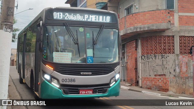 Auto Viação Urubupungá 00386 na cidade de Osasco, São Paulo, Brasil, por Lucas Kevin. Número da foto: #11773366.