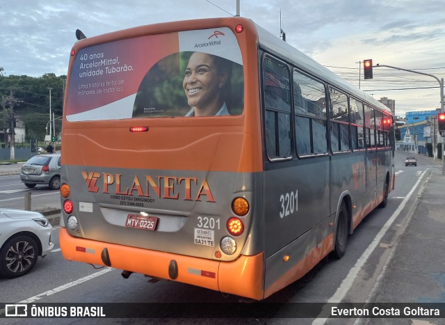 Planeta Transportes Rodoviários 3201 na cidade de Cariacica, Espírito Santo, Brasil, por Everton Costa Goltara. Número da foto: #11773102.