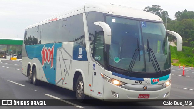 Auto Viação 1001 3695 na cidade de Magé, Rio de Janeiro, Brasil, por Caio Bus_MG. Número da foto: #11772382.
