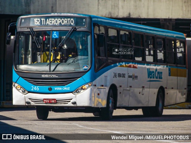 Expresso Vera Cruz 246 na cidade de Recife, Pernambuco, Brasil, por Wendel Miguel /MIGUELPHOTOBUS. ID da foto: 11771864.