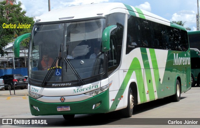 Empresa de Transportes e Turismo Moreira 2295 na cidade de Goiânia, Goiás, Brasil, por Carlos Júnior. ID da foto: 11773044.