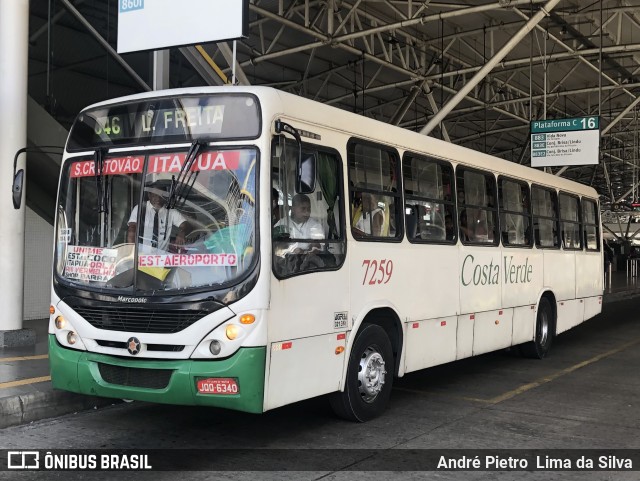 Empresa de Transportes Costa Verde 7259 na cidade de Lauro de Freitas, Bahia, Brasil, por André Pietro  Lima da Silva. Número da foto: #11772611.