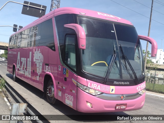 Lirabus 12199 na cidade de São Paulo, São Paulo, Brasil, por Rafael Lopes de Oliveira. Número da foto: #11773045.