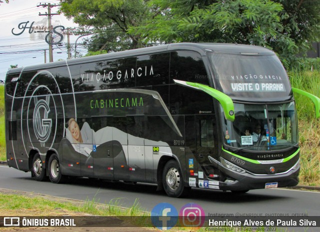 Viação Garcia 87019 na cidade de Campinas, São Paulo, Brasil, por Henrique Alves de Paula Silva. ID da foto: 11775374.