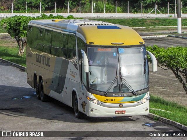 Empresa Gontijo de Transportes 21410 na cidade de Aracaju, Sergipe, Brasil, por Cristopher Pietro. ID da foto: 11777455.