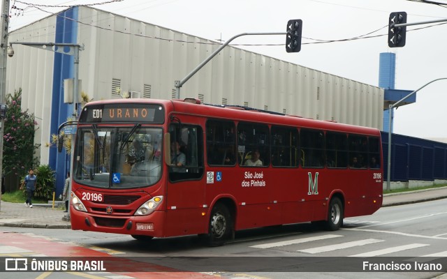 Auto Viação São José dos Pinhais 20196 na cidade de Curitiba, Paraná, Brasil, por Francisco Ivano. Número da foto: #11775537.