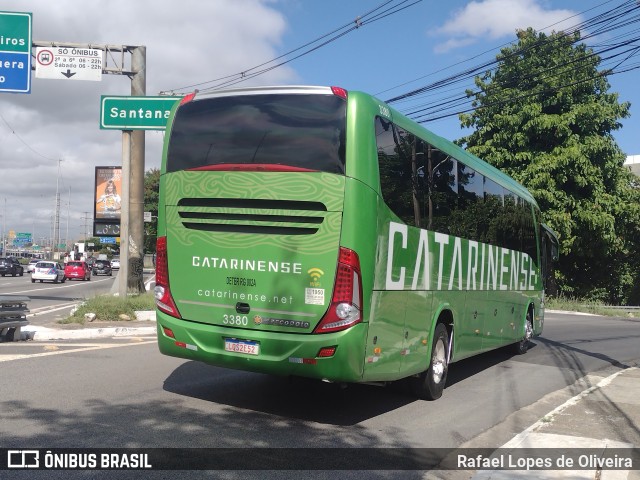 Auto Viação Catarinense 3380 na cidade de São Paulo, São Paulo, Brasil, por Rafael Lopes de Oliveira. Número da foto: #11775246.