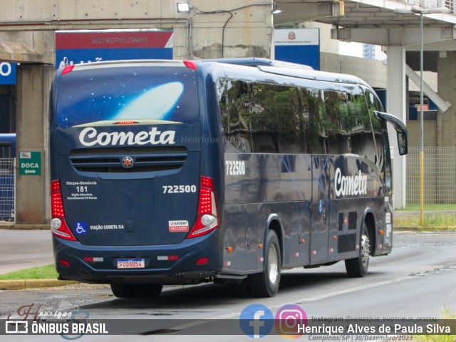 Viação Cometa 722500 na cidade de Campinas, São Paulo, Brasil, por Henrique Alves de Paula Silva. ID da foto: 11775422.