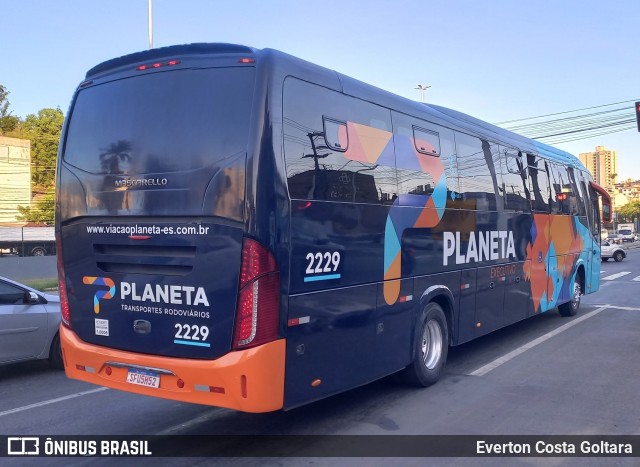 Planeta Transportes Rodoviários 2229 na cidade de Cariacica, Espírito Santo, Brasil, por Everton Costa Goltara. Número da foto: #11776301.