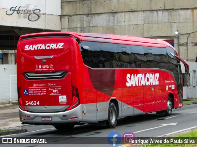 Viação Santa Cruz 34624 na cidade de Campinas, São Paulo, Brasil, por Henrique Alves de Paula Silva. Número da foto: #11775387.