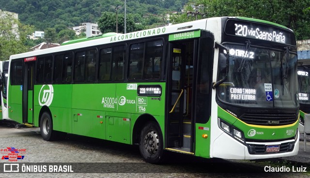 Tijuquinha - Auto Viação Tijuca A50004 na cidade de Rio de Janeiro, Rio de Janeiro, Brasil, por Claudio Luiz. Número da foto: #11780074.