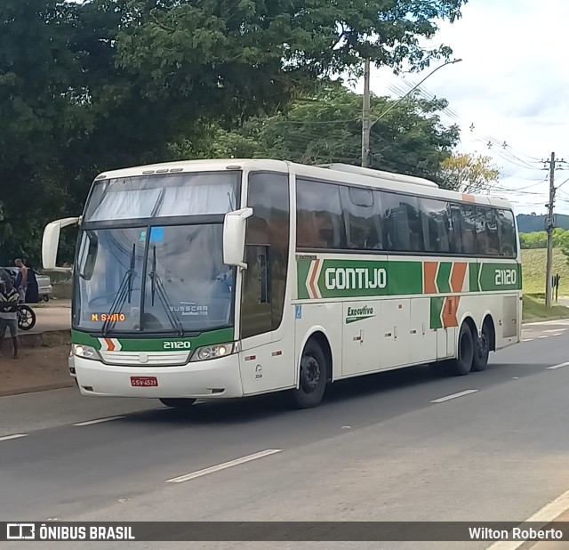 Empresa Gontijo de Transportes 21120 na cidade de Governador Valadares, Minas Gerais, Brasil, por Wilton Roberto. ID da foto: 11779830.