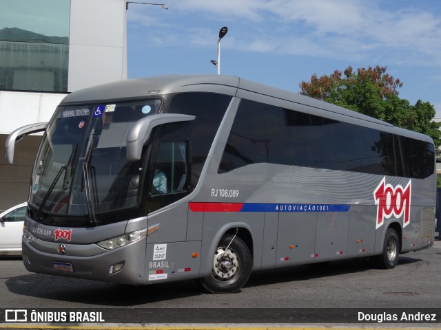 Auto Viação 1001 RJ 108.089 na cidade de Rio de Janeiro, Rio de Janeiro, Brasil, por Douglas Andrez. ID da foto: 11777718.