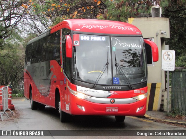 Empresa de Ônibus Pássaro Marron 5816 na cidade de São Paulo, São Paulo, Brasil, por Douglas Célio Brandao. ID da foto: 11778824.