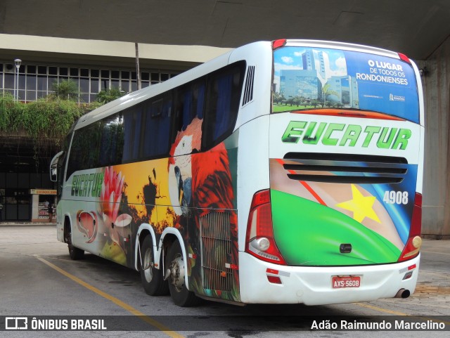 Eucatur - Empresa União Cascavel de Transportes e Turismo 4908 na cidade de Belo Horizonte, Minas Gerais, Brasil, por Adão Raimundo Marcelino. Número da foto: #11777654.