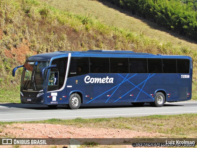 Viação Cometa 721558 na cidade de Juiz de Fora, Minas Gerais, Brasil, por Luiz Krolman. ID da foto: 11778490.