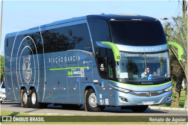 Viação Garcia 84016 na cidade de Florianópolis, Santa Catarina, Brasil, por Renato de Aguiar. ID da foto: 11782691.