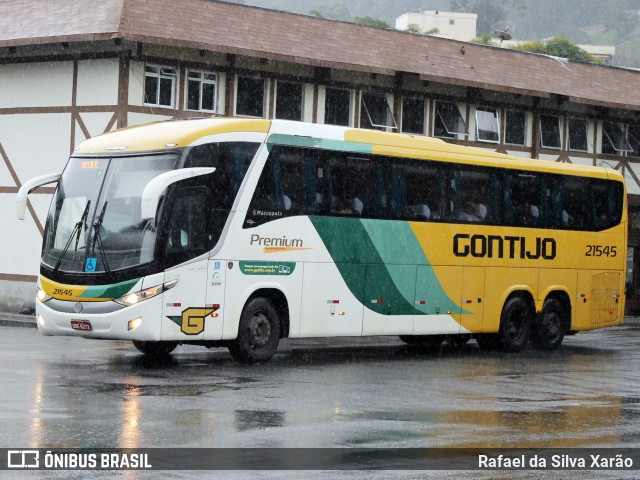 Empresa Gontijo de Transportes 21545 na cidade de Teresópolis, Rio de Janeiro, Brasil, por Rafael da Silva Xarão. ID da foto: 11781565.