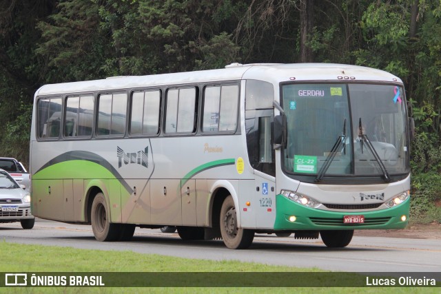 Turin Transportes 1220 na cidade de Conselheiro Lafaiete, Minas Gerais, Brasil, por Lucas Oliveira. ID da foto: 11782310.