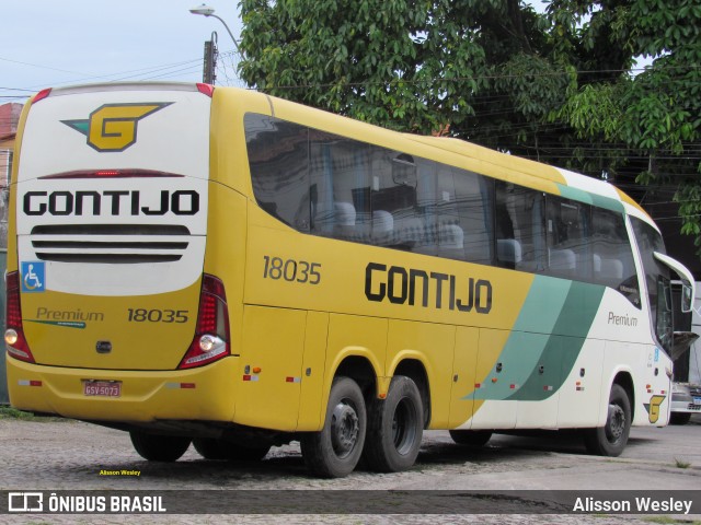 Empresa Gontijo de Transportes 18035 na cidade de Fortaleza, Ceará, Brasil, por Alisson Wesley. ID da foto: 11781668.