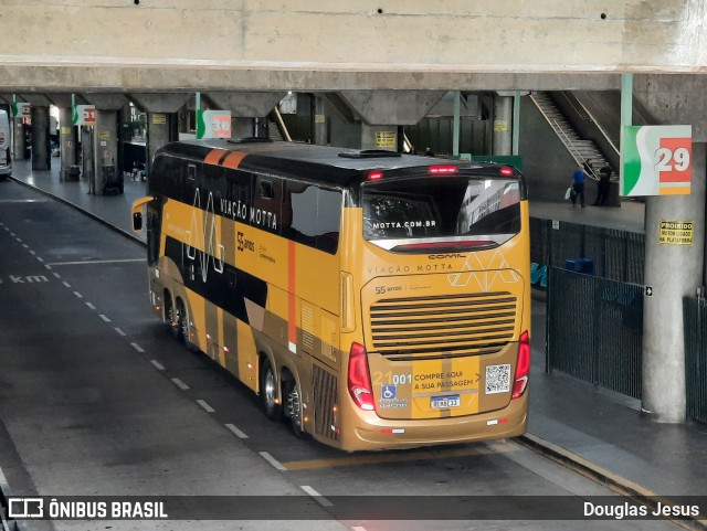 Viação Motta 21001 na cidade de São Paulo, São Paulo, Brasil, por Douglas Jesus. ID da foto: 11782369.