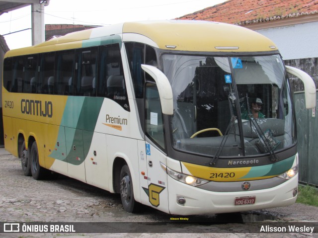 Empresa Gontijo de Transportes 21420 na cidade de Fortaleza, Ceará, Brasil, por Alisson Wesley. Número da foto: #11781660.