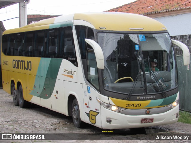 Empresa Gontijo de Transportes 21420 na cidade de Fortaleza, Ceará, Brasil, por Alisson Wesley. ID da foto: 11781660.