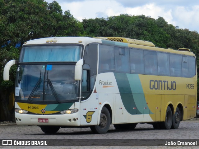 Empresa Gontijo de Transportes 14355 na cidade de Vitória da Conquista, Bahia, Brasil, por João Emanoel. ID da foto: 11781566.