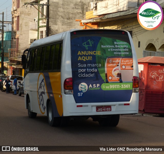 Viação Leão 57 na cidade de Manaus, Amazonas, Brasil, por Via Lider GNZ Busologia Manaura. Número da foto: #11784739.