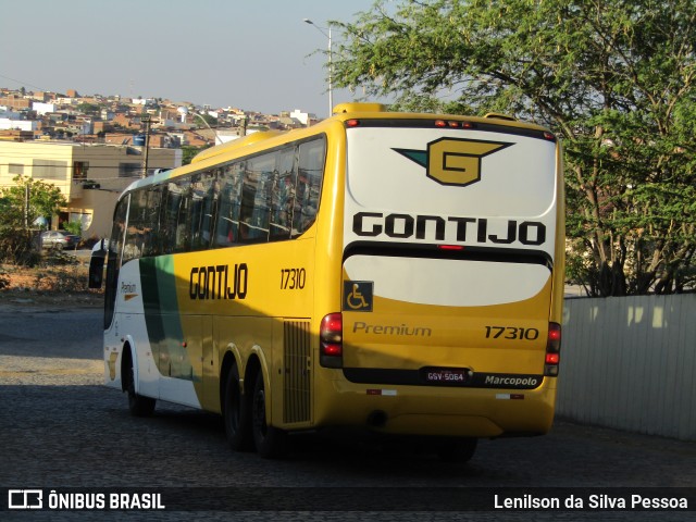 Empresa Gontijo de Transportes 17310 na cidade de Caruaru, Pernambuco, Brasil, por Lenilson da Silva Pessoa. ID da foto: 11783861.