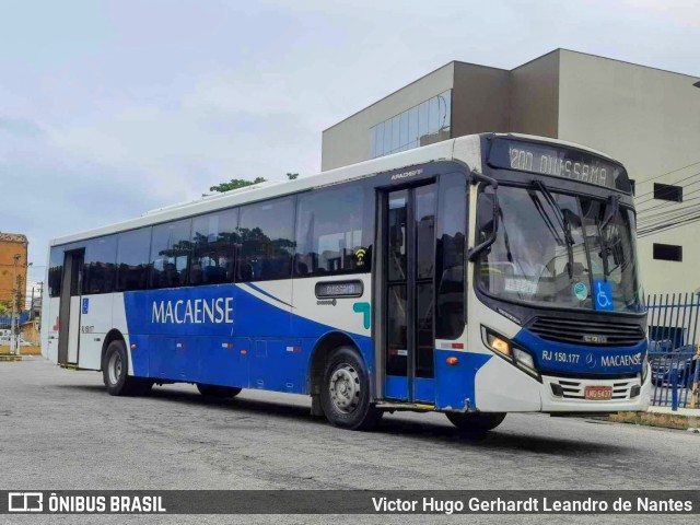 Rápido Macaense RJ 150.177 na cidade de Macaé, Rio de Janeiro, Brasil, por Victor Hugo Gerhardt Leandro de Nantes. ID da foto: 11784877.